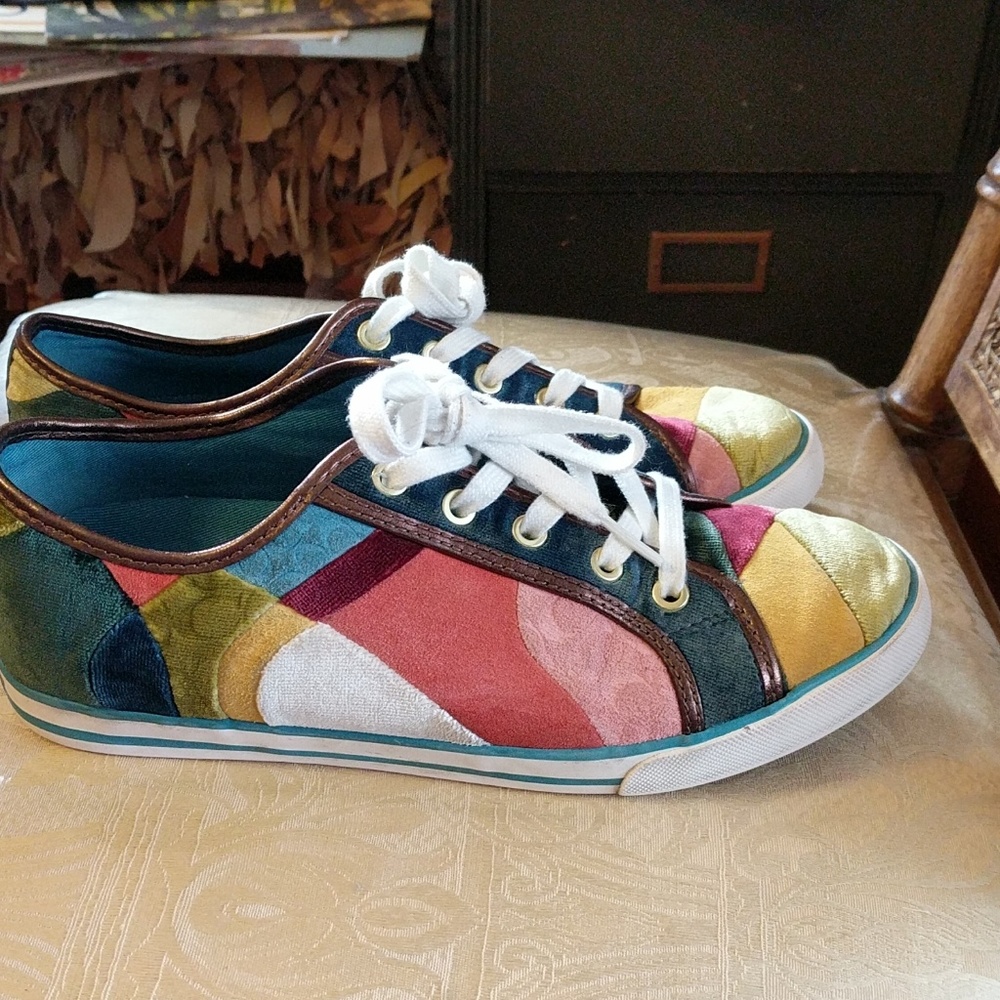 Coach velvet sneaker